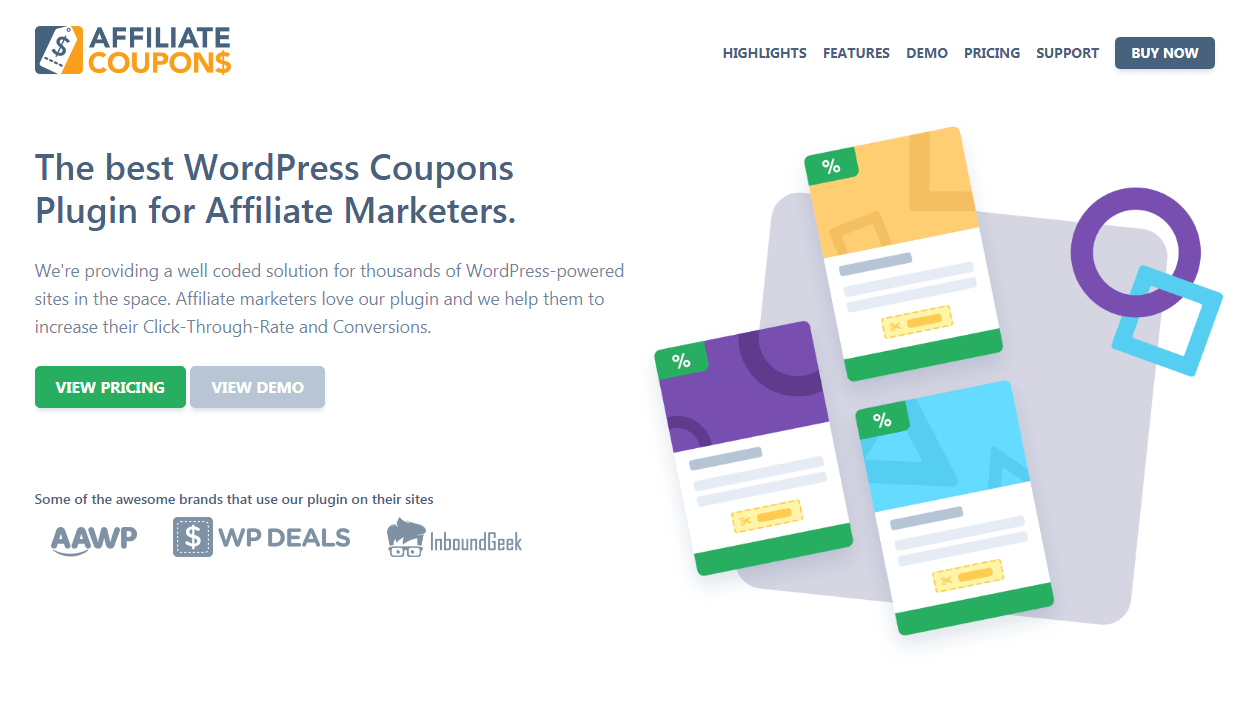 cupons de afiliados plugin wordpress