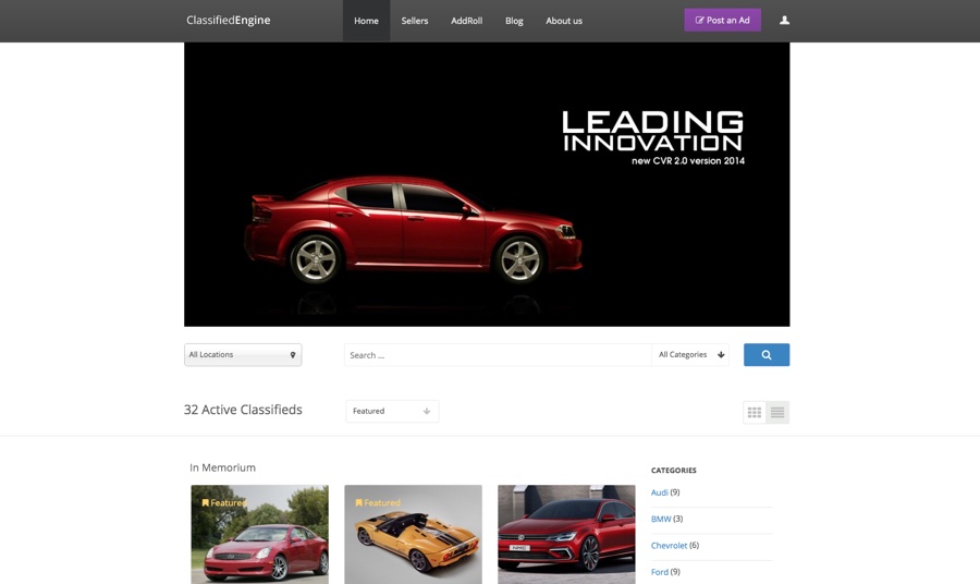 Tema WordPress ClassifiedEngine