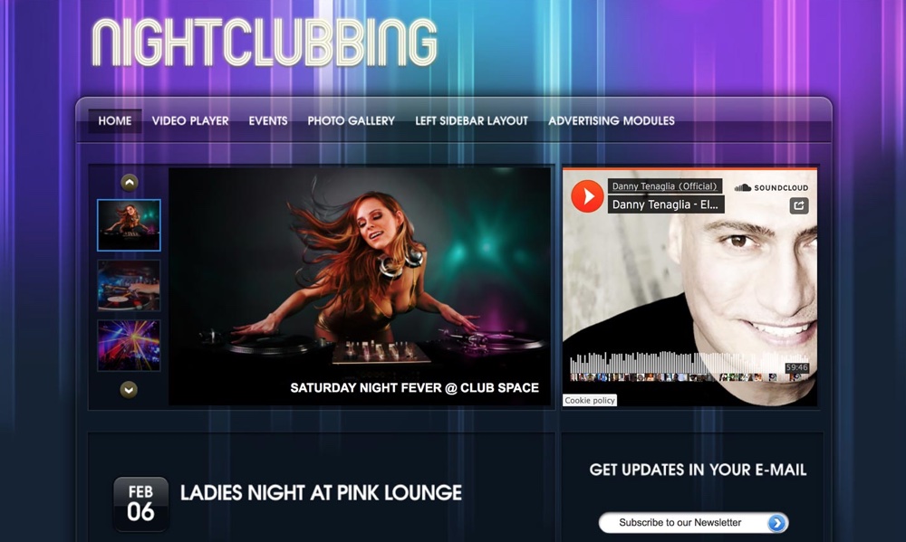 Tema WordPress Night Clubb