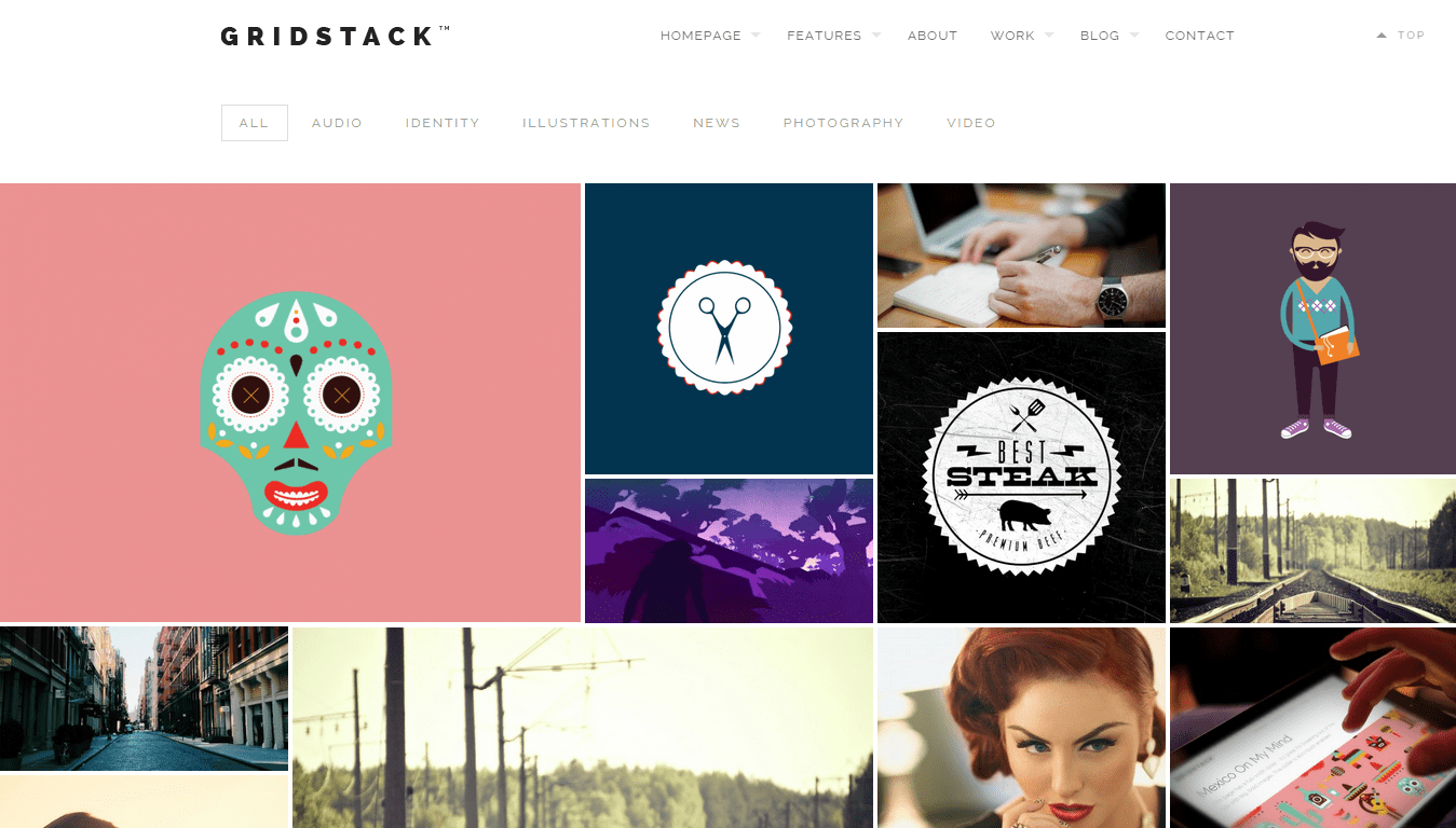 GridStack - Tema WordPress para Agência Responsiva