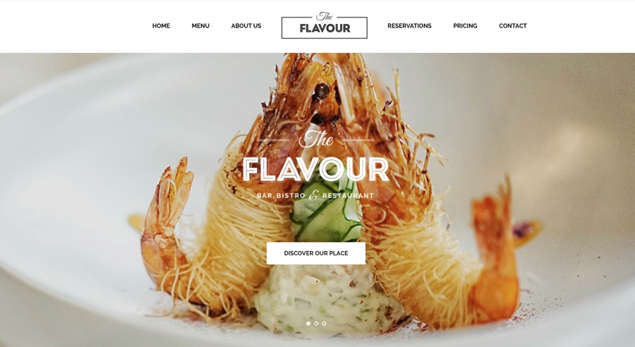 Tema WordPress The Flavor Restaurant