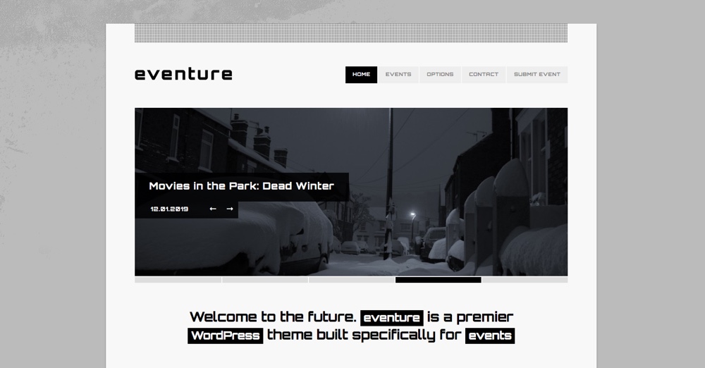 Tema WordPress de aventura
