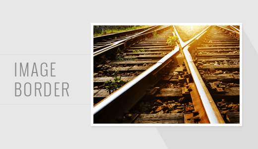 Bordas da imagem do WordPress