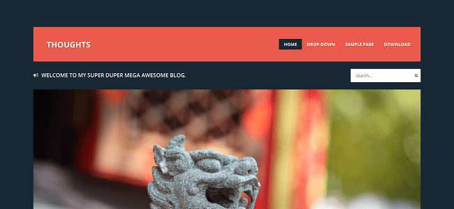 Pensamentos Tema WordPress grátis