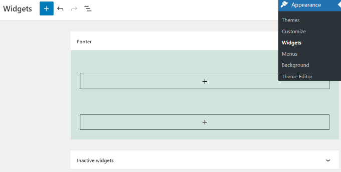 Adicionar um widget
