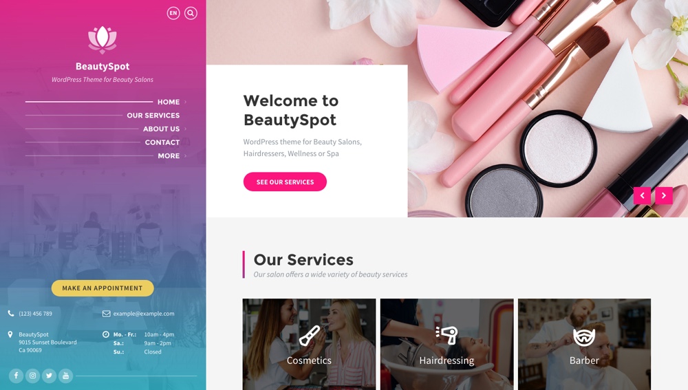 BeautySpot - Tema WordPress