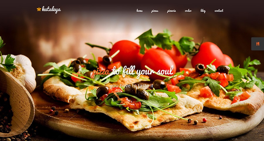 Kataleya Restaurante Pizza Café Tema WordPress