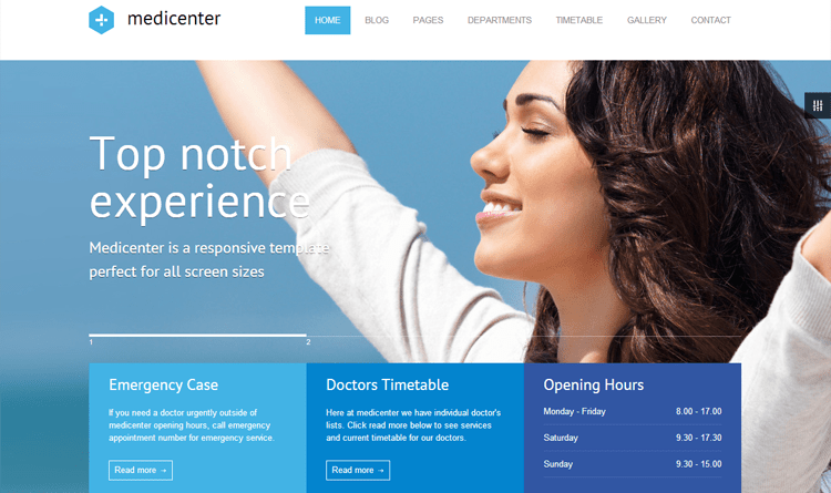Tema WordPress Medicenter Saúde e Medicina