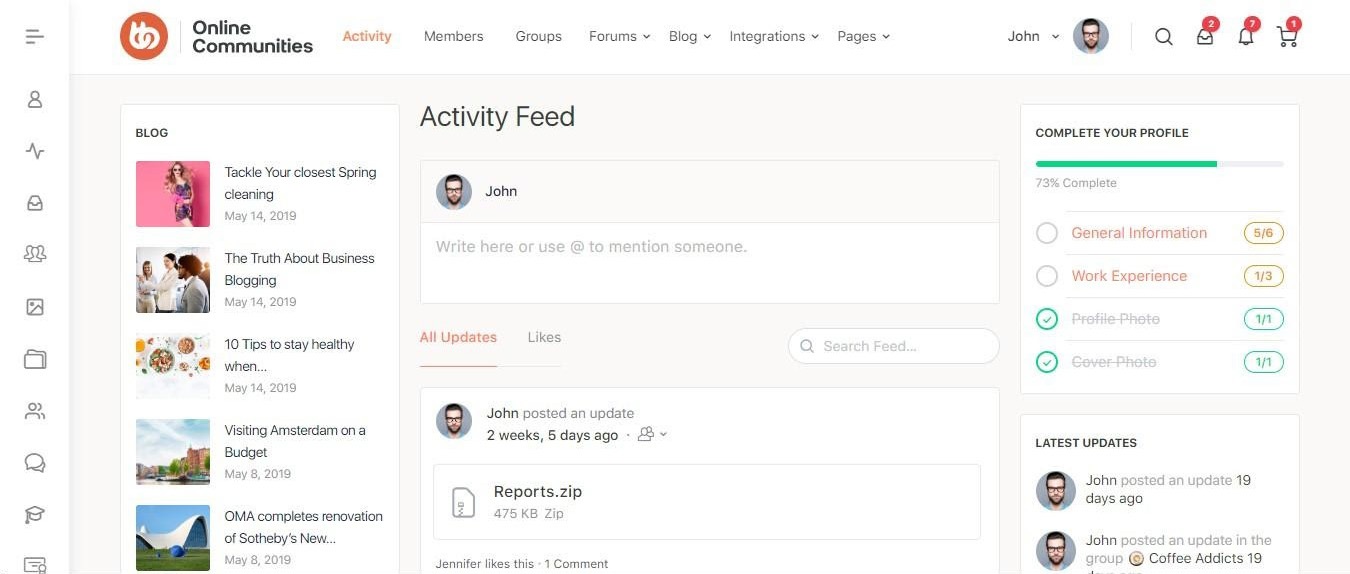Tema WordPress Buddy Boss