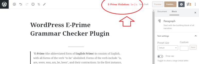 E-Prime Grammar Checker por metapult