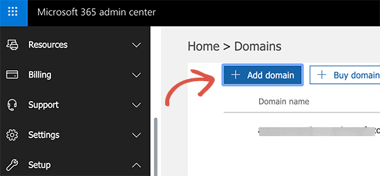 Adicionar domínio ao Office 365