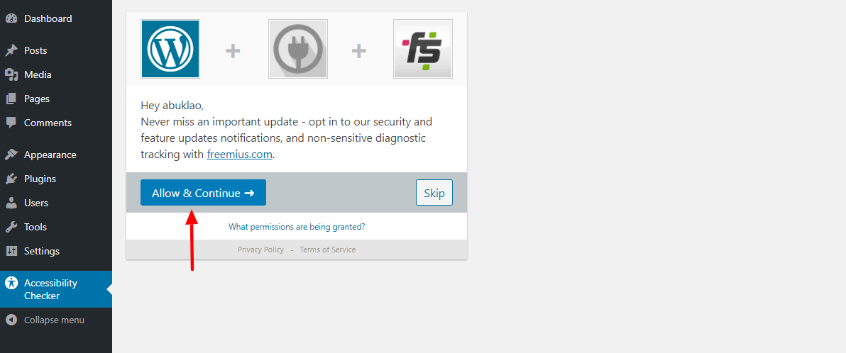 subscrever a newsletter do verificador de acessibilidade