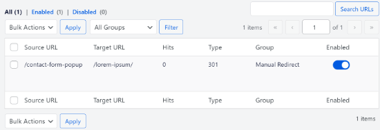 Exibir logs de redirecionamento no AIOSEO