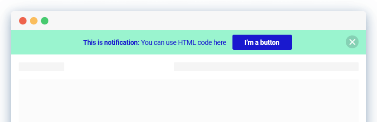 Notibar – Barra de notificação para WordPress