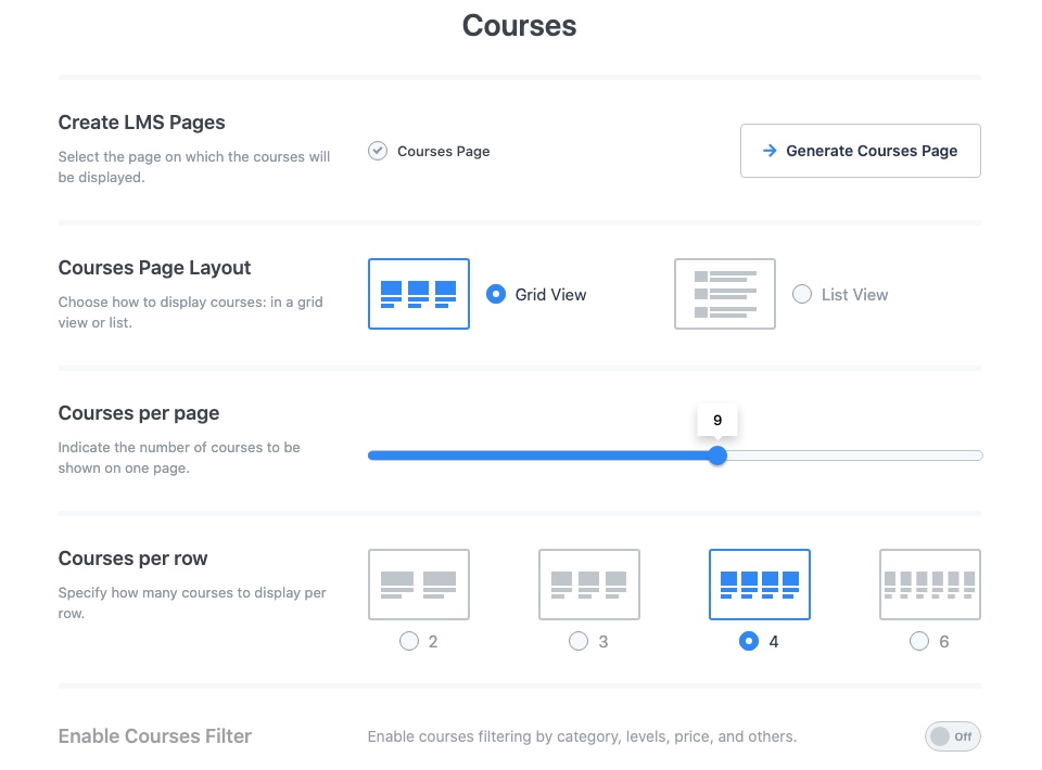 Exibição do Curso MasterStudy LMS