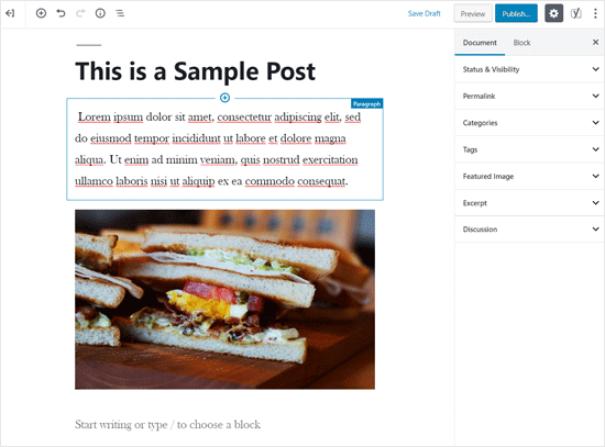Blocos do WordPress