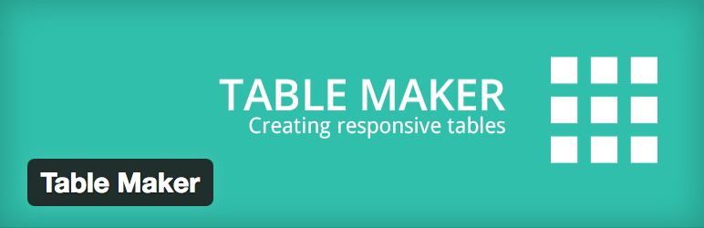 Plugin WordPress grátis para Table Maker