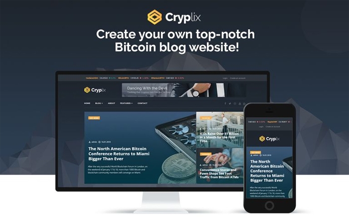 Cryplix - Tema WordPress do Blog Bitcoin