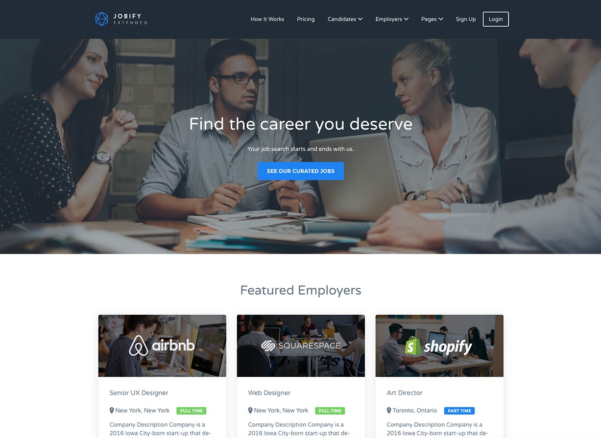 Jobify Business WordPress Tema