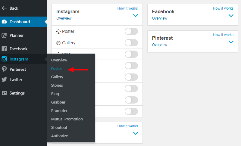 ferramenta de pôster do instagram