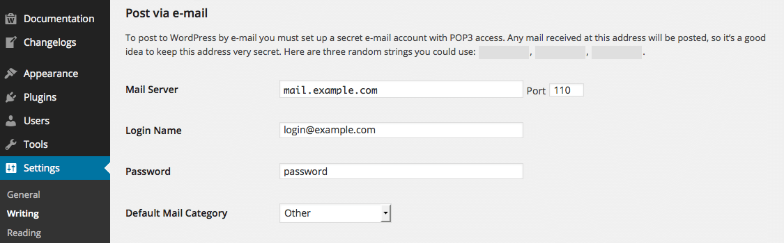 wordpress-core-post-via-e-mail