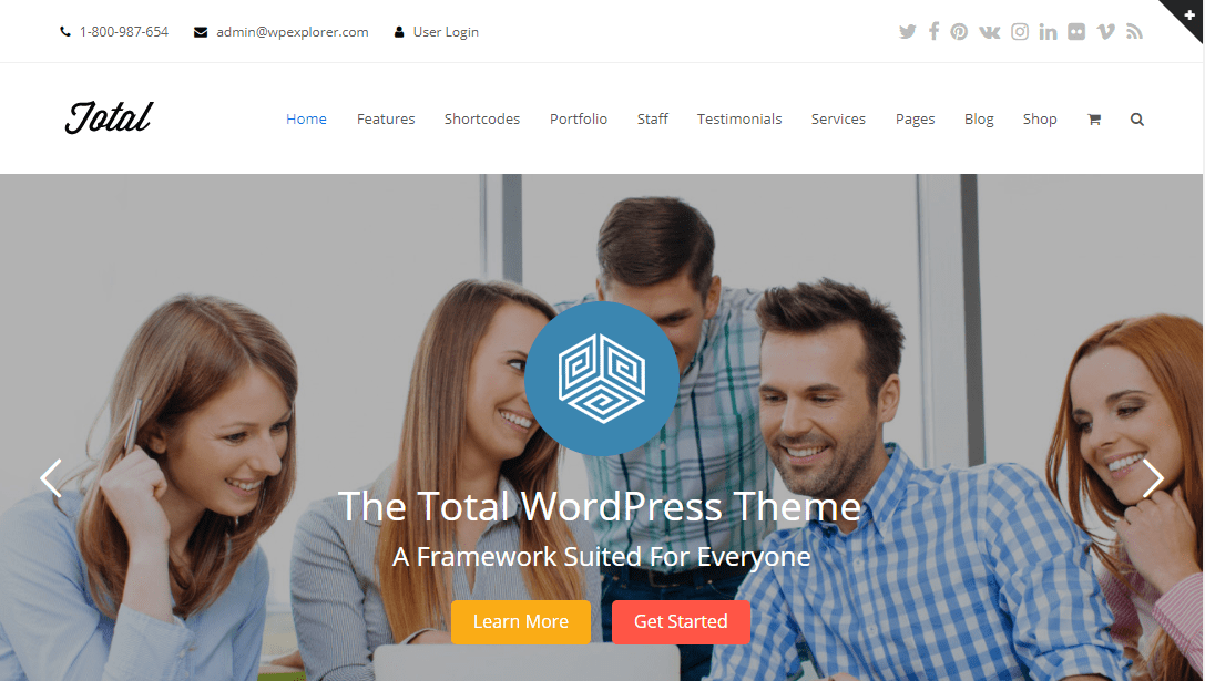 tema total wordpress para artistas