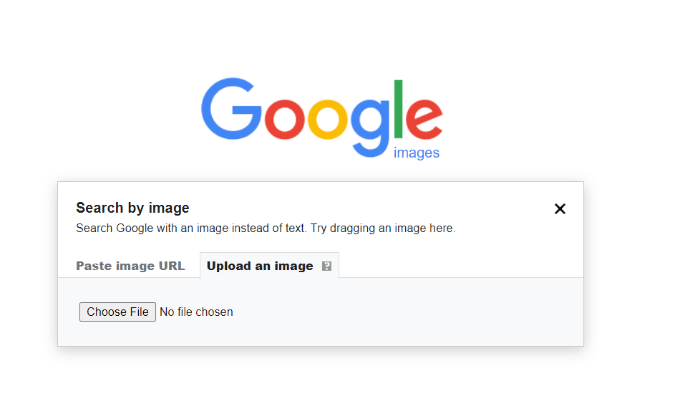 Carregar ou colar o URL da imagem