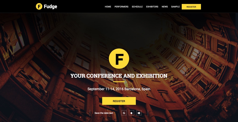 Tema WordPress Fudge
