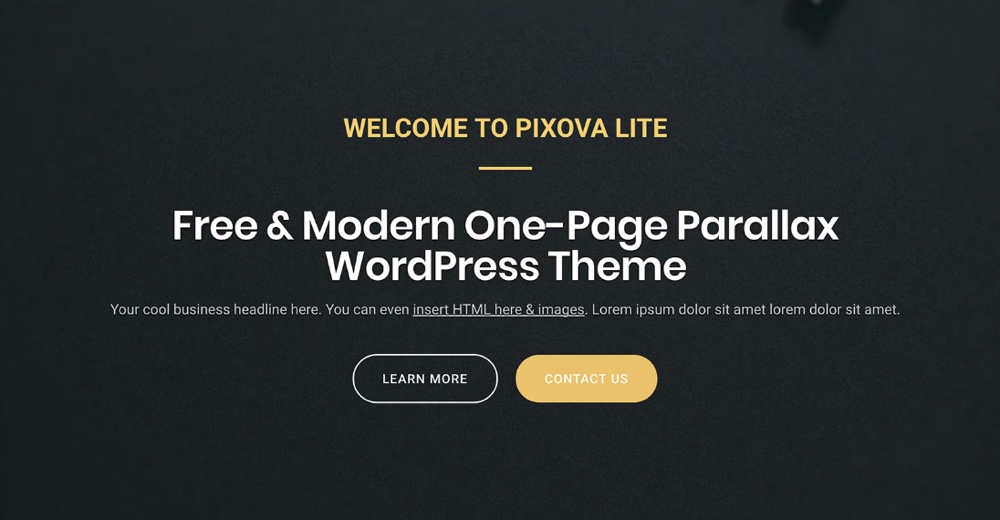 Tema WordPress gratuito Pixova Lite