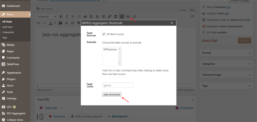 Adicionar código de acesso
