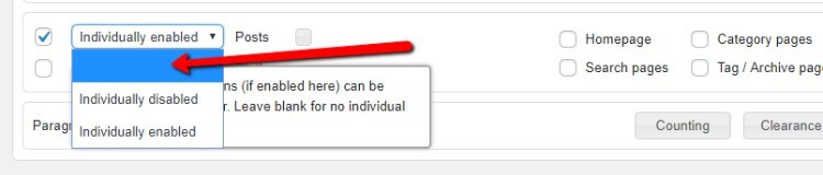 Configurações do Insersor de Anúncios