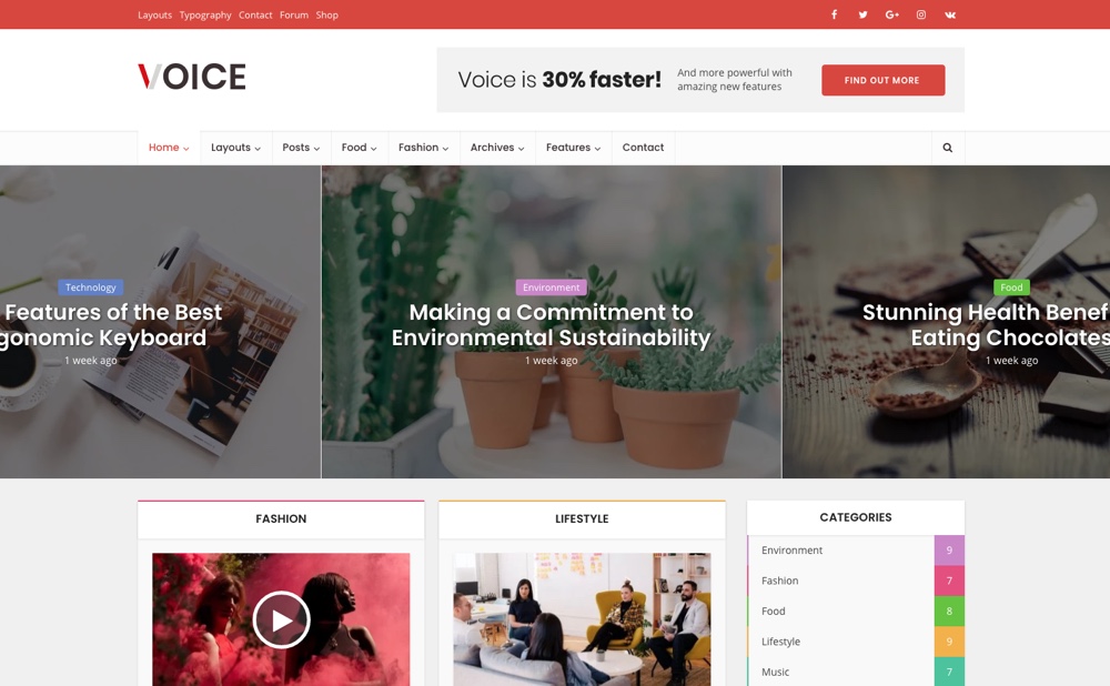 Tema de design de material de notícias de voz