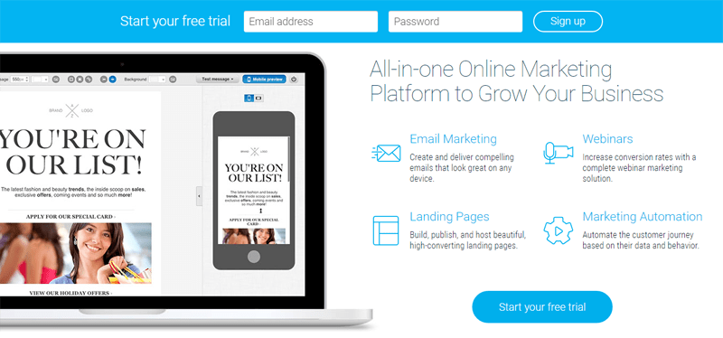 Software de e-mail marketing GetResponse