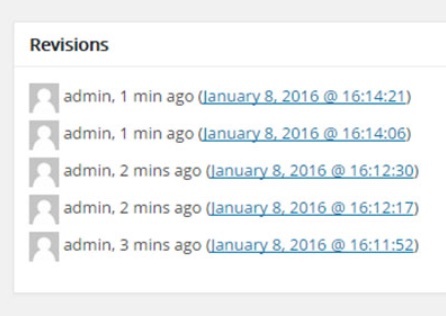 Excluir revisões de postagens antigas do WordPress