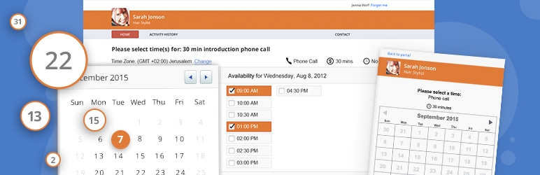 Reserva de compromisso e agendamento online Plugin WordPress grátis