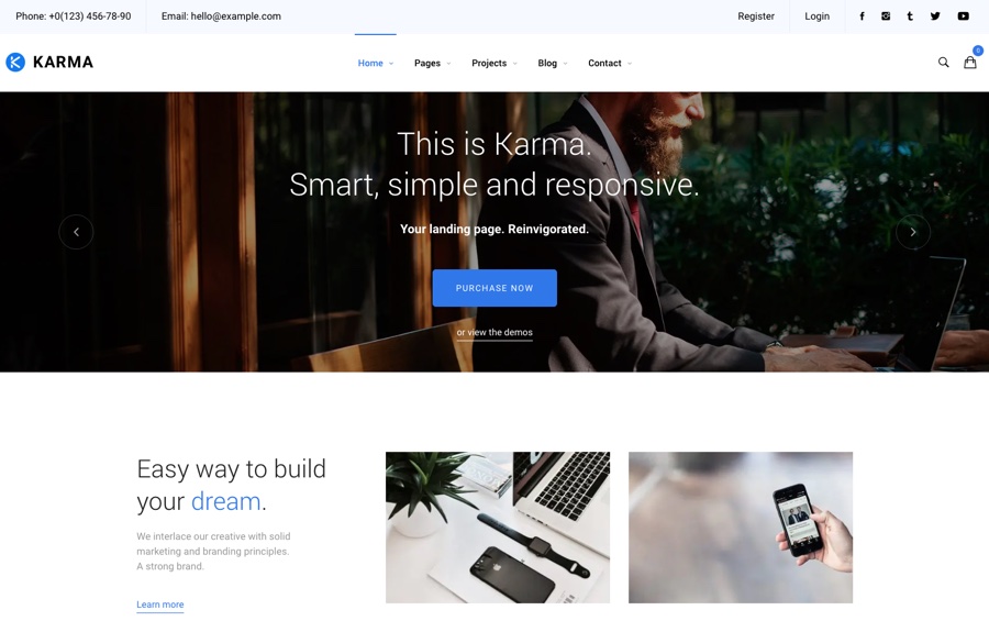 Tema WordPress multiuso Karma