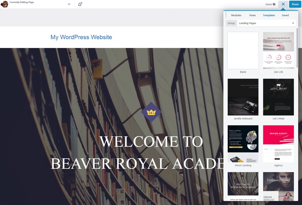 Modelos do Beaver Builder