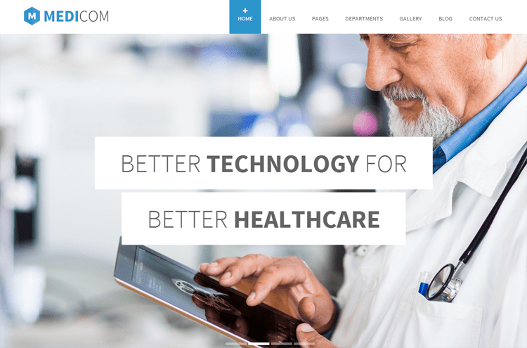 Tema Medicom Saúde e Medicina WordPress