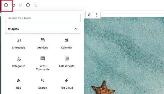 Adicionando widgets em posts e páginas do WordPress