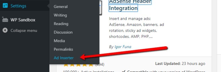 Colocação de anúncios de conteúdo inline no WordPress