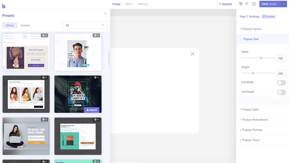 Brave - Editor de pop-ups