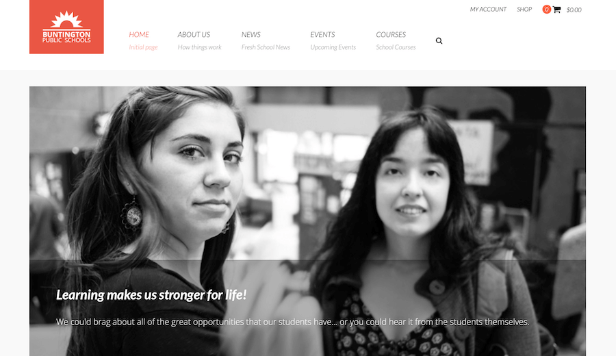 Tema WordPress Buntington Education
