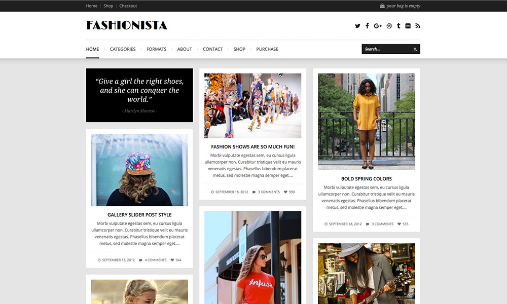 Tema WordPress Fashionista