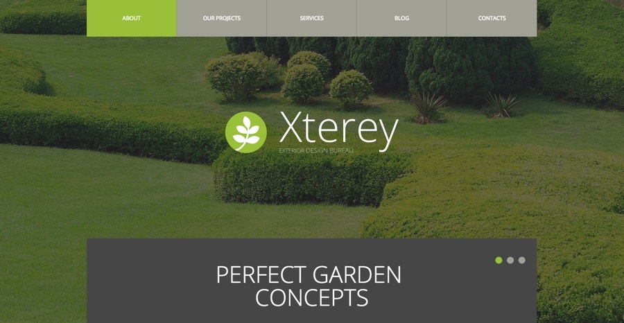 Tema WordPress do Escritório de Design Exterior
