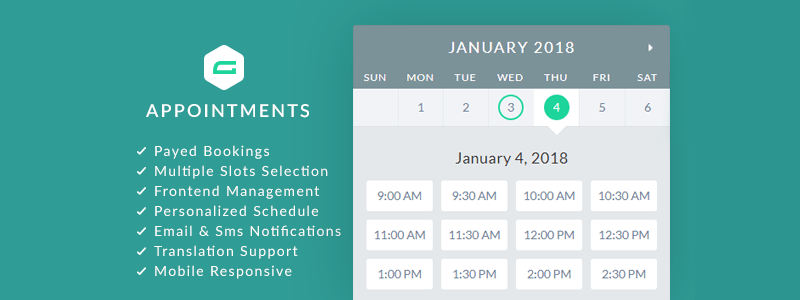 gAppointments Gravity Forms Compromissos Plugin WordPress Premium