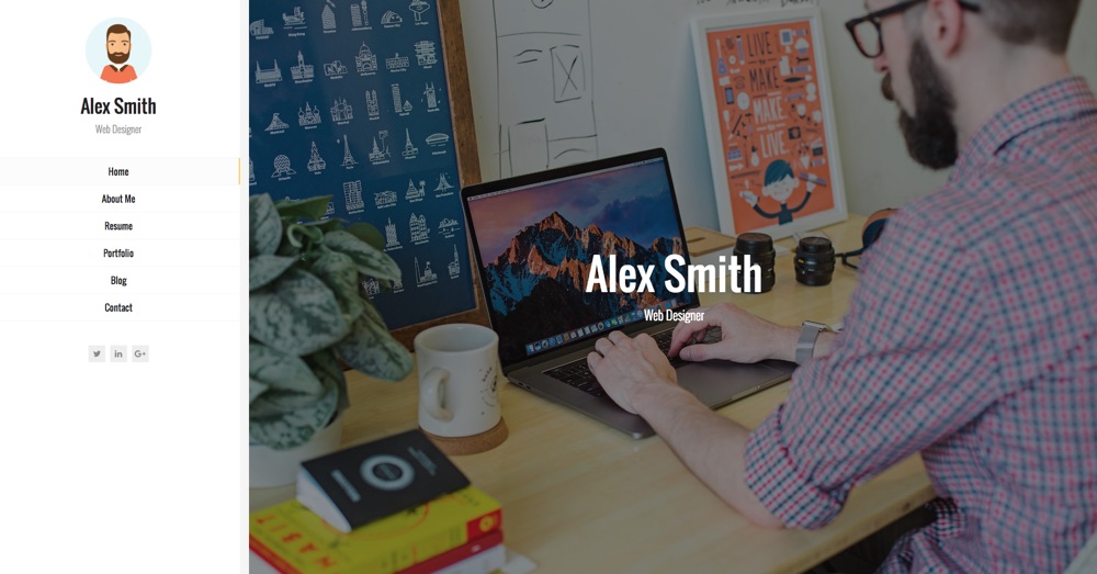 Kerge Resume vCard & Portfolio WordPress Tema