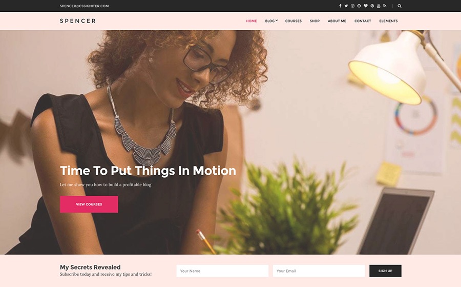 Tema WordPress Empresarial Spencer
