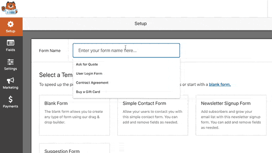Criando um novo formulário no WordPress com WPForms