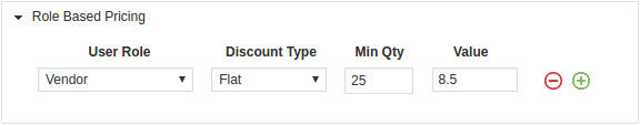 Preço com base na função