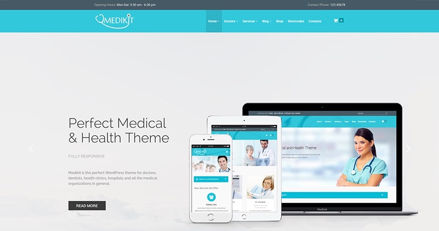 Medikit - WordPress Saúde e Medicina